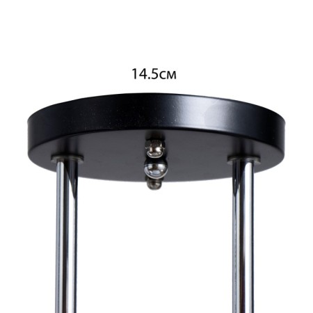 Milava chandelier 2he27 40W black-chromium 54x22x27 cm Bayerlux-4