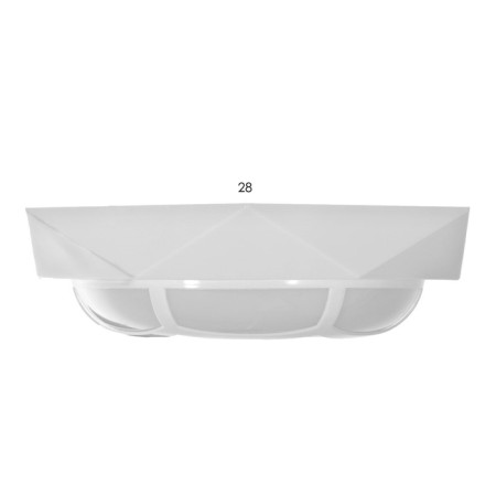 Svetlnik "Almazik" LED 20W 6000k white 51x51x7 cm-4