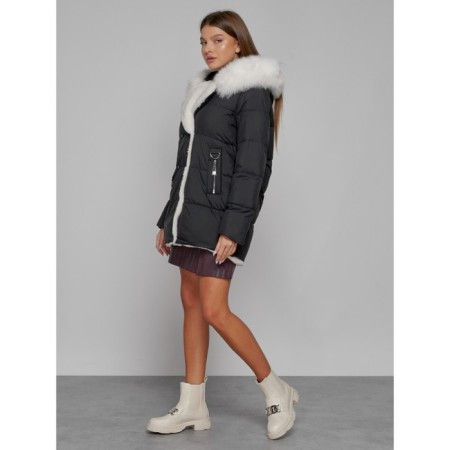 Winter jacket, size 44, black color-1