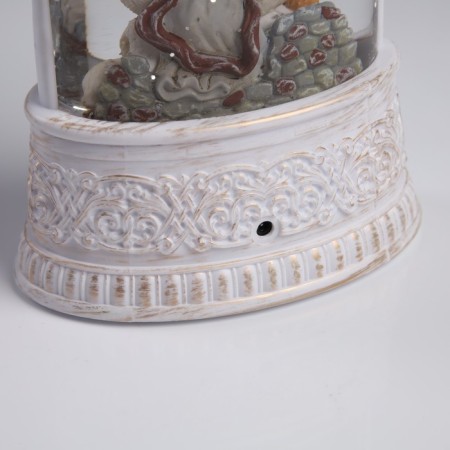 LED figure "Candle with an angel" 12.3 × 24 × 8 cm, plastic, AAX3 batteries (not in the kit), USB, glow warm white-3