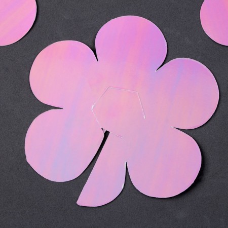 Set for decorating the cake "Flowers", color pink mother-3
