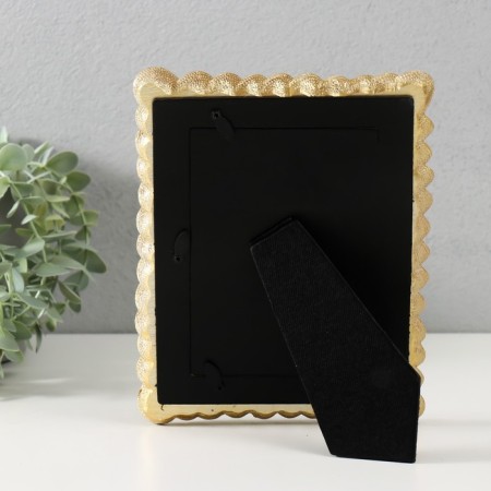 Photo frame Polystone 10x15 cm "Lesse spiral" gold 22x17 cm-3
