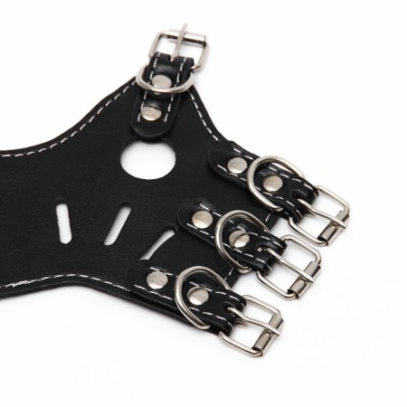 Pressed Little Muzzle adjustable, No. 3, DN 6.8 cm, ohm 21-28 cm, black-10