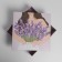Gift folding box, packaging, "lavender", 26 x 26 x 8 cm