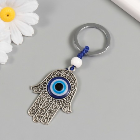 Keychain from the evil eye metal "Fatima hand" 4x8.2 cm-1