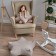 Decorative pillow "Starc", size 55x55x12 cm, color light gray