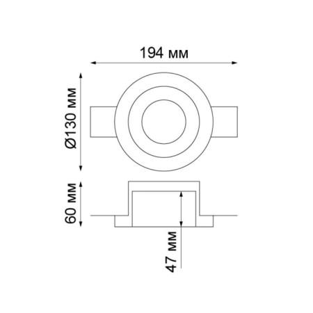 YESO lamp, 50 W, GU10, white color, D = 132mm-2