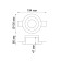 YESO lamp, 50 W, GU10, white color, D = 132mm
