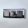 Frame W0031208, 3 Diamant sockets, black