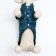 Dog jacket "Matrix", size 8, blue-green (DS 23, Osh 26, OG 32 cm)