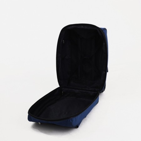 Small 20 suitcase "," Factory Cartes ", lightning department, extension, external pocket, 2 wheels, blue color-6