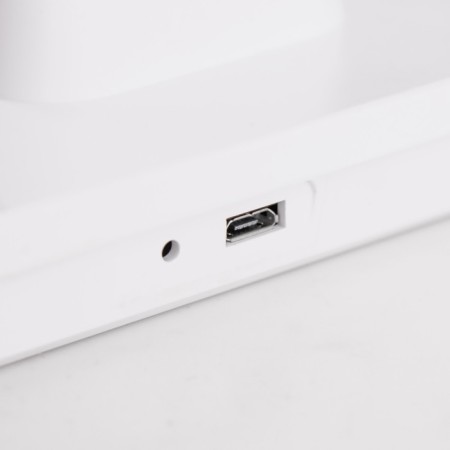Ansel table lamp LED 8W AKB USB white 28x16.5x38 cm Risalux-10