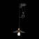Suspension EVOLUCE. Sle120503-01. ESPERAZZA. 1x60 W, E27, 30x30x50 cm, black color