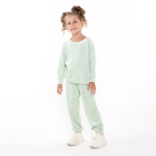 Pajamas for a girl, mint color, height 110 cm
