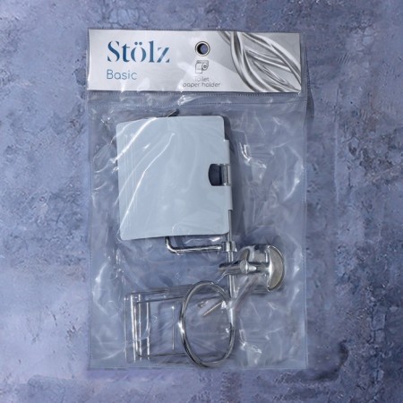 Toilet paper holder with a stand under the air freshener Stephalz "Neo"-4
