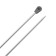 Right aluminum knitting needles with 35 cm/3.5 mm coating