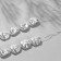 Plastic beads on the “Pearls” threads of Bobs 1.1 × 1.5 × 0.6 cm, (set 70 pcs.), White color