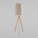 TK Lighting Walz 5598, E27, 1x60W, 600x600x1750 mm, light wood, chrome