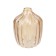 Decorative glass vase, 140 × 140 × 190 mm, beige color