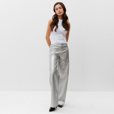 Брюки женские MIST р. 42, серебряный-1