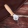 Roller for adhesive work with skin, 16.5 × 6 cm, silver color
