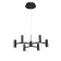 NIAMI chandelier, 48W Led, 4000k, 2976lm, black color