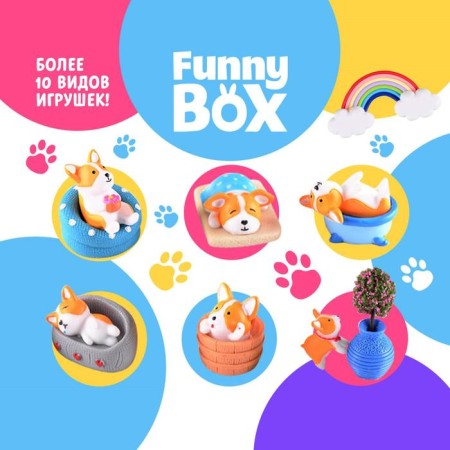 Set for children Funny Box “Dogs” Set: Rainbow, Instructions, Stickers, Mix,-1