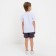 Set for a boy (T -shirt, shorts) minku white color/graphite, height 122