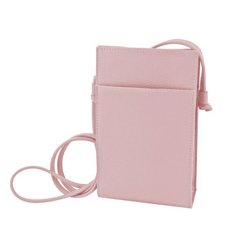 Women's bag (B2812-09140) genuine leather, pink, 1x210x22 cm