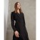 Women's dress minku: classic color black, size 42