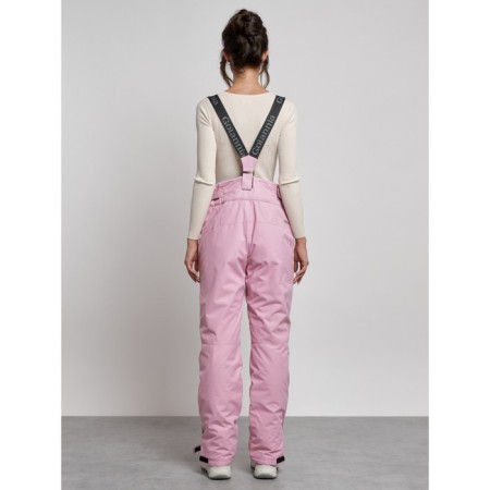 Semi -combinezone ski insulated female winter, size 50, pink color-3