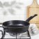 Granite Star pan, d = 24 cm, plastic handle, anti -stick coating, black color