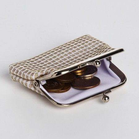 Women's wallet on farmar, gold color-2