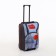 Small 37 L (S) suitcase with a SACVOYAGE bag, lightning department, extension, external pocket, gray color gray