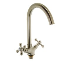 Accoona A4571A kitchen mixer, two -wound, with nut, brass, satin