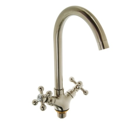 Accoona A4571A kitchen mixer, two -wound, with nut, brass, satin