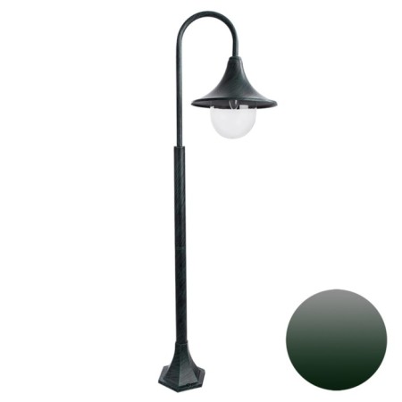 Park lamp Arte Lamp Malaga A1086PA-1BGB, E27, 75 W, 28x33x120 cm, copper, green