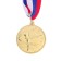 Medal thematic "gymnastics", gold, d = 3.5 cm