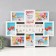Multijack "Travel" Collage in 8 photos 10x15 cm, white with gold