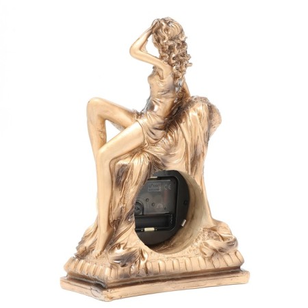 Table hours "Fireplace. Girl", discrete move, dial D-8.5 cm, 19 x 29 cm, aa-2