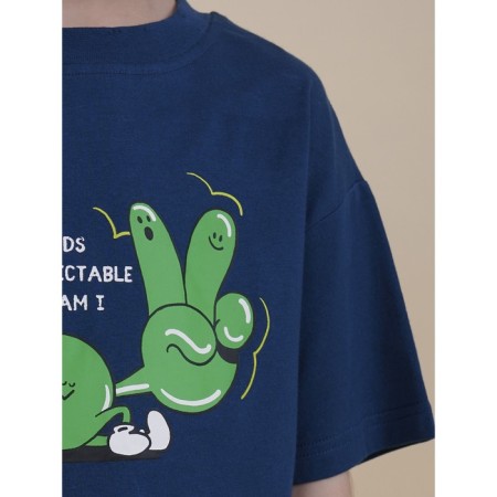 T -shirt for boys, height 98 cm, sea wave color-2