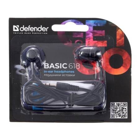 Farm Fools Defender Basic 618, vacuum, 95 dB, 32 Ohm, 3.5 mm, 1.1 m, black-3