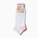Women's socks shortened, white/pink color, size 25-27 (38-42)