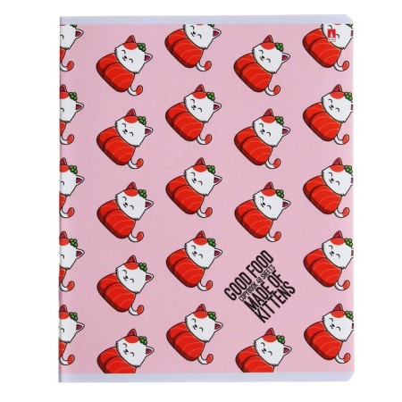 Notebook of 48 sheets in the cage "which", the cover coated cardboard, matte lamination of Soft Touch, mix-2
