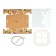 Capcake box, confectionery packaging, 4 cells “since March 8”, 16 x 16 x 7.5 cm