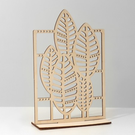 Monster jewelry stand, 13.5 × 5.5 × 20 cm, plywood, beige color-3