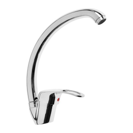 Kitchen mixer "Amur" by 2010-02 s x. TYE-2025, single-leaf, pour length 150 mm, chrome