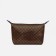Lightning cosmetic bag, dark brown color
