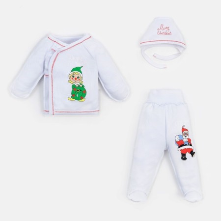 Set (swing, slider, cap) for newborns, white color, height 62 cm