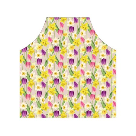 Apron kitchen with a photo print "Tulip paradise", adjustable, size OS-2